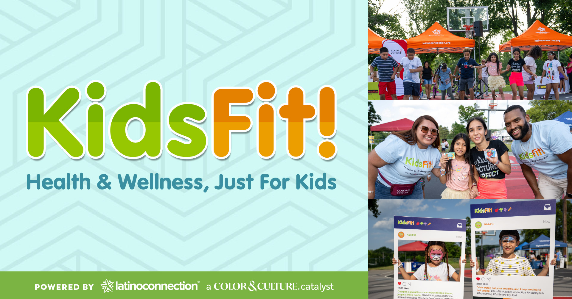 KidsFit! Health & Wellness, Just For Kids - Event Series showing kids and event hosts having fun